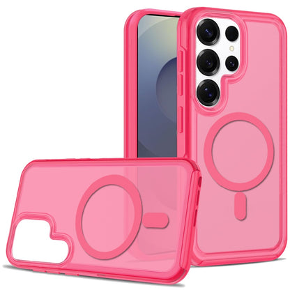 For Samsung Galaxy S25 /S24 Slim & Durable Compatible with MagSafe Hybrid Shockproof Glossy Oil Protective Dual Layer TPU + PC Case Cover