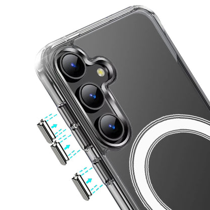 For Samsung Galaxy S26+ / S26 Plus Clear Magnetic Case with Built-in Magnets Compatible with MagSafe Slim Soft TPU Bumper Case Cover Clear