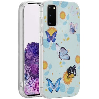 For Samsung Galaxy S20 FE Fan Edition 5G Fashion Layer Design Slim IMD TPU Protective, Shockproof Hybrid Stylish Durable Hard PC Case Cover