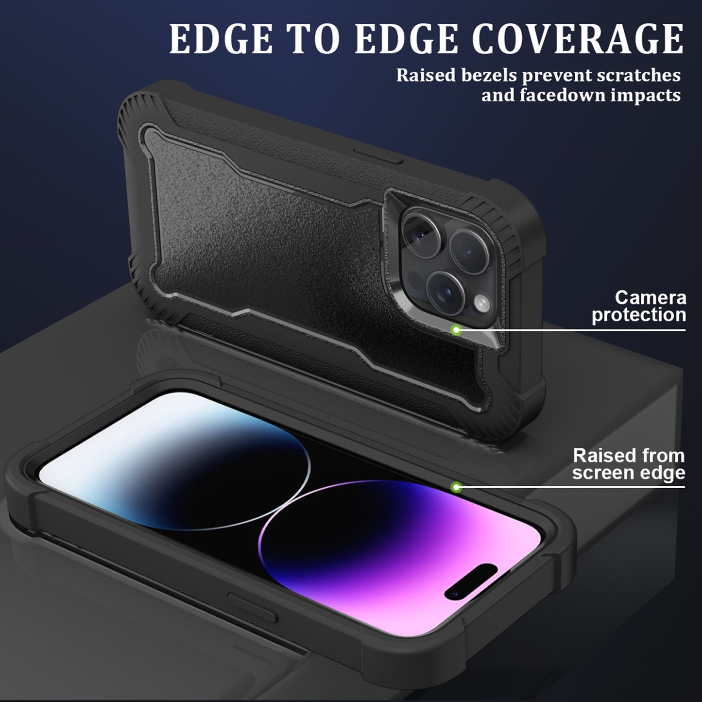 For Samsung Galaxy S25 /S24 Tough Hybrid Case - Shockproof 3-in-1 Armor Full-Body Protection PC + TPU Rubber Bumper Frame Case Cover