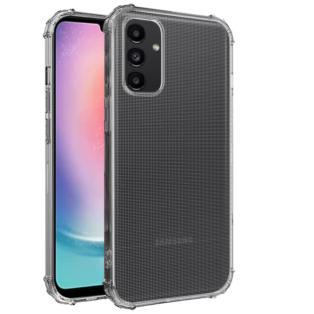 For Samsung Galaxy A26 Hybrid Transparent Thick TPU Rubber Silicone 4 Corners Gel Shockproof Protective Slim Back Case Cover Clear