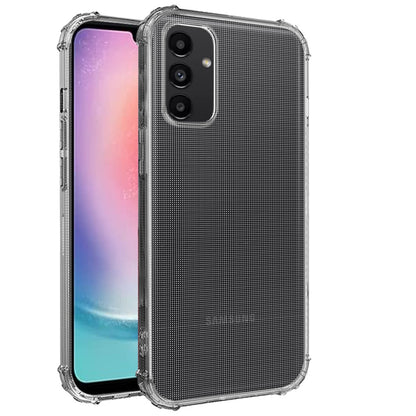 For Samsung Galaxy A26 Hybrid Transparent Thick TPU Rubber Silicone 4 Corners Gel Shockproof Protective Slim Back Case Cover Clear