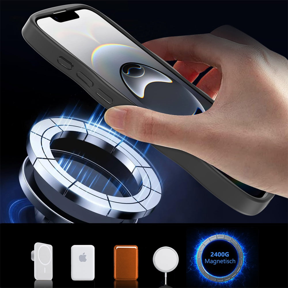 For Apple iPhone 14 Pro Max Grip Hand Magnetic Hybrid Case Shockproof Protection Matte Skin Rubber TPU + PC Case Cover