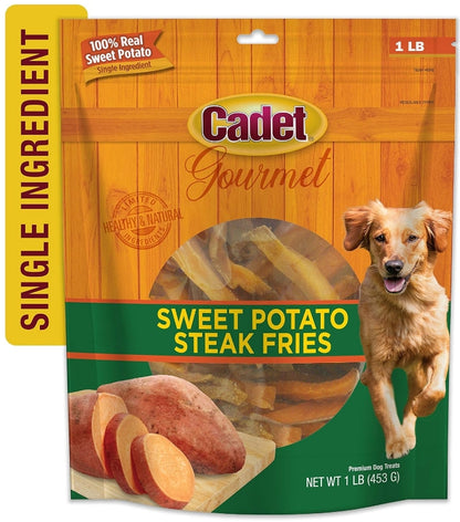 Cadet Gourmet Sweet Potato Steak Fries for Dogs [Dog Supplies] 1 lb