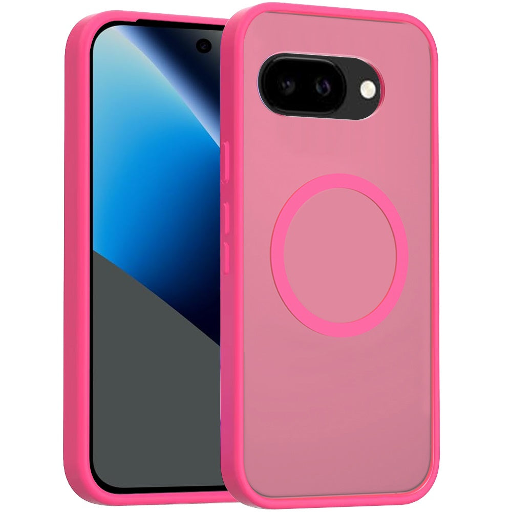 For Google Pixel 10a MagSafe Compatible Case Hybrid Soft TPU Bumper Hard Translucent Matte Back Slim Shockproof Case Cover
