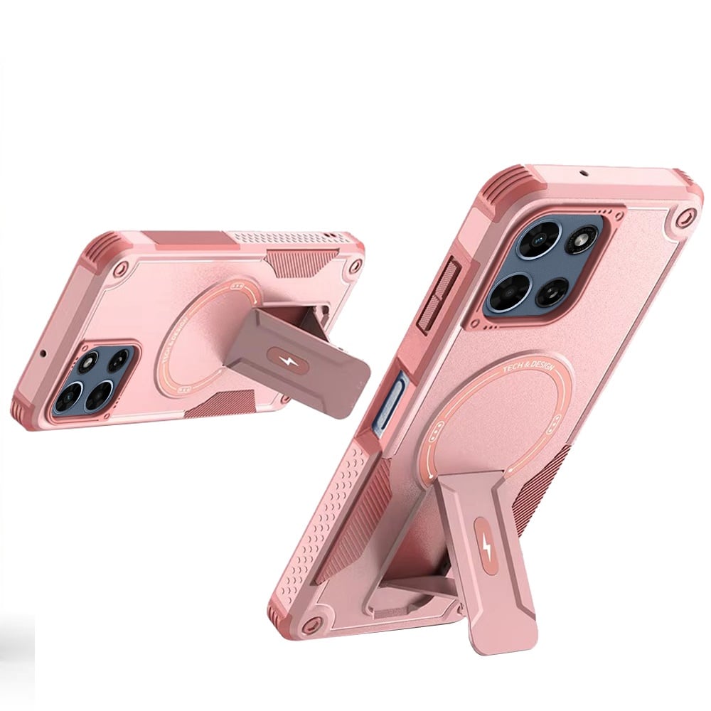 For Motorola Moto G 5G 2026/2025 Magnetic Invisible Kickstand Holder with Magsafe, Slim Fit Shockproof Hybrid Military Grade Heavy Duty Case Cover