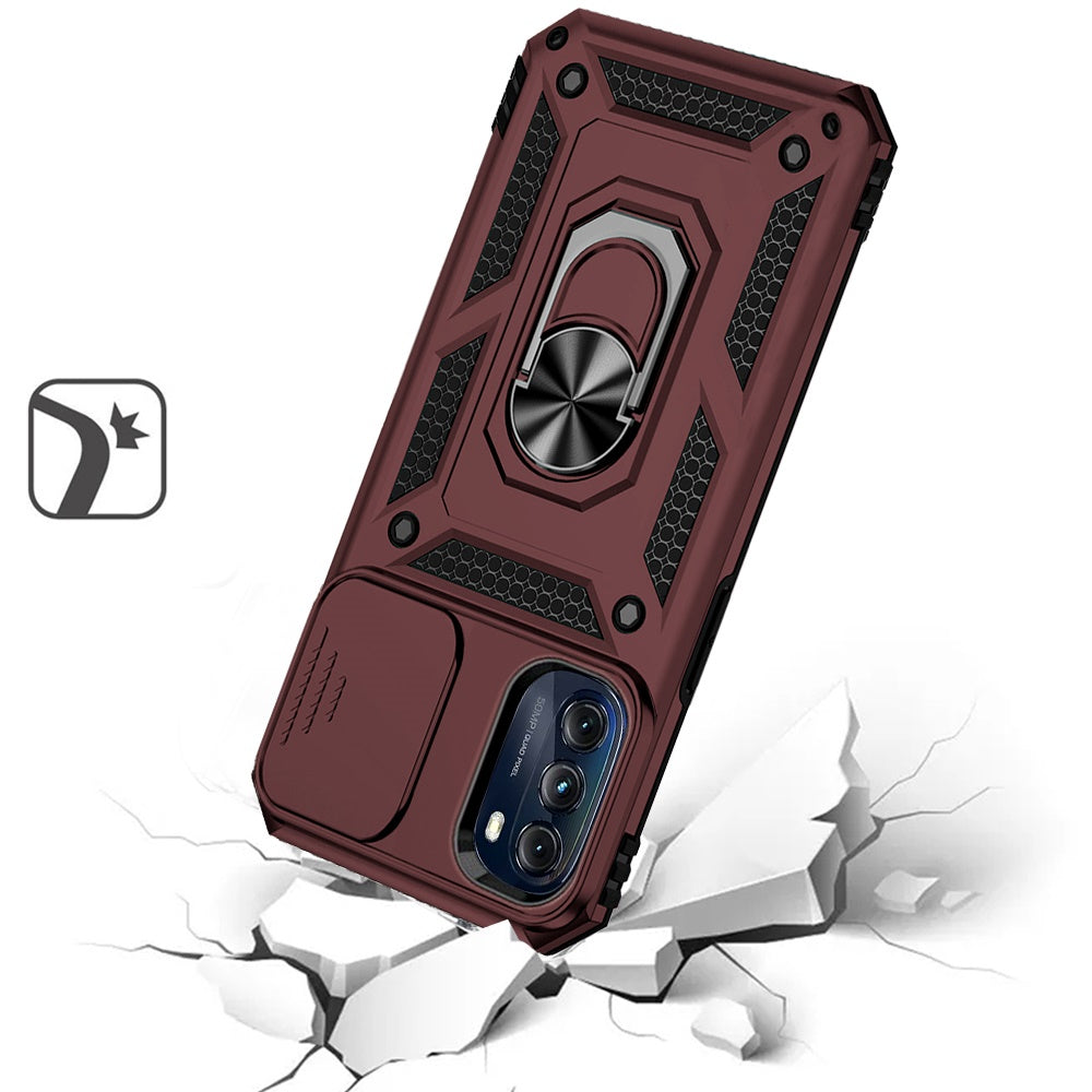 For Samsung Galaxy S26 Ultra Hybrid Ring Shockproof with 360° Rotate Ring Kickstand, Camera Lens Protection, Soft Edge Bumper Case Cover