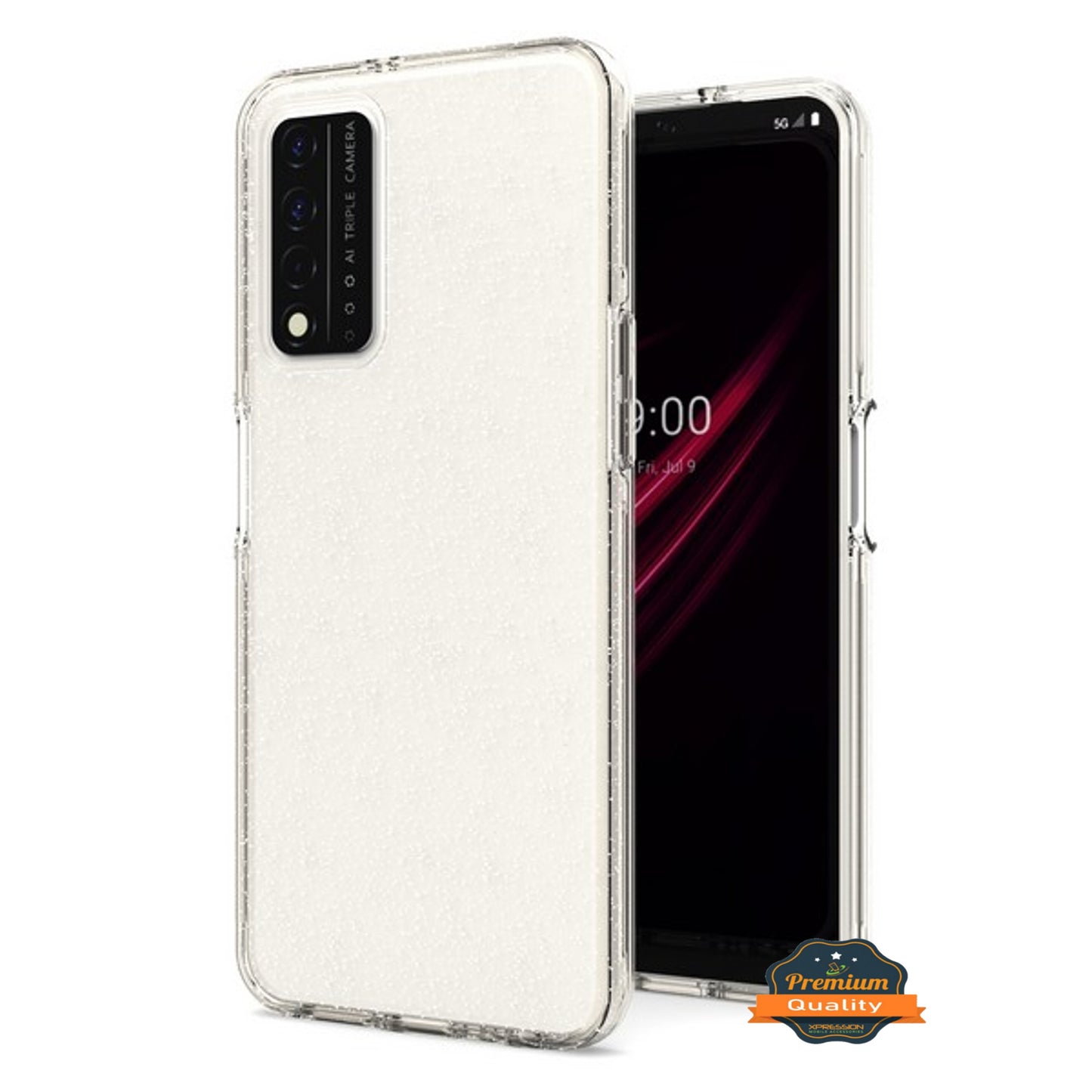 For Apple iPhone 15 Pro (6.1") Glitter Sparkle Bling Shiny Slim Hybrid Shockproof Rubber Silicone Soft TPU Gel Protective  Phone Case Cover