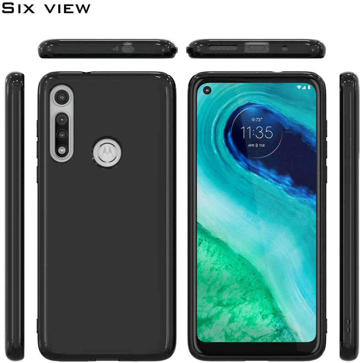 For Apple iPhone 16 Pro Max (6.9") Slim Thin Silicone Soft Skin Flexible TPU Gel Rubber Candy Gummy Protective Hybrid Case Cover Black