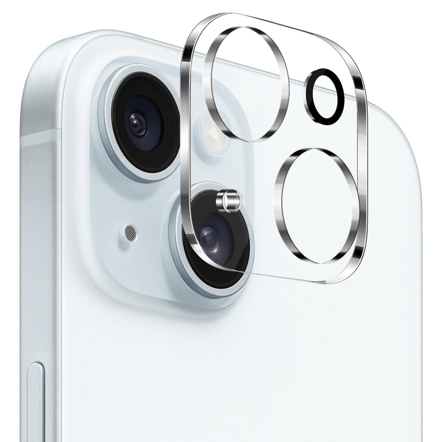 For Apple iPhone 15 Plus Camera Lens Protector HD Clear Back Camera Protector Tempered Glass, Case Friendly, Ultra-Thin, Easy Installation Protector Clear