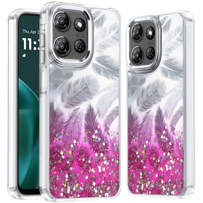 For Motorola Moto G 5G 2025 Fashion Epoxy Glitter Shimmer Design, Hybrid Shockproof TPU, Stylish Sparkle Slim TPU Protective Case Cover