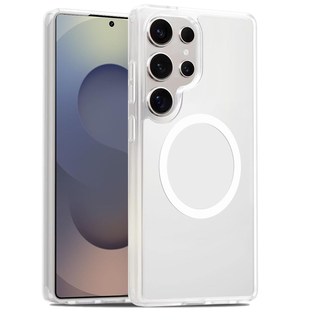 For Samsung Galaxy S25 Ultra MagSafe Compatible Case Hybrid Soft TPU Bumper Hard Translucent Matte Back Slim Shockproof Case Cover