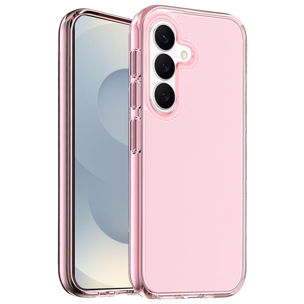 For Samsung Galaxy S26 Transparent Shock Absorption PC + TPU Rubber Gel Thick 3mm Hybrid Silicone Slim Fit Back Case Cover