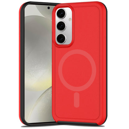 For Samsung Galaxy S25 Ultra Magnetic Circle, MagSafe Compatible, Guard Fused Heavy-Duty Hybrid Shockproof Slim Case Cover