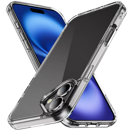 For Apple iPhone 17 Shockproof Slim Crystal Clear Transparent Hybrid Cover with Enhanced Drop Protection Case Cover Transparent