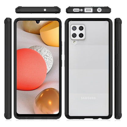 Hybrid Slim Crystal Clear, Shock-Absorption Durable Bumper TPU + Hard PC Back, Transparent Design