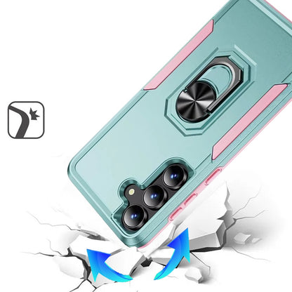 For Samsung Galaxy S26 Hybrid Tough Strong Dual Layer Hard PC TPU with Magnetic Ring Stand Heavy-Duty Armor Design Case Cover