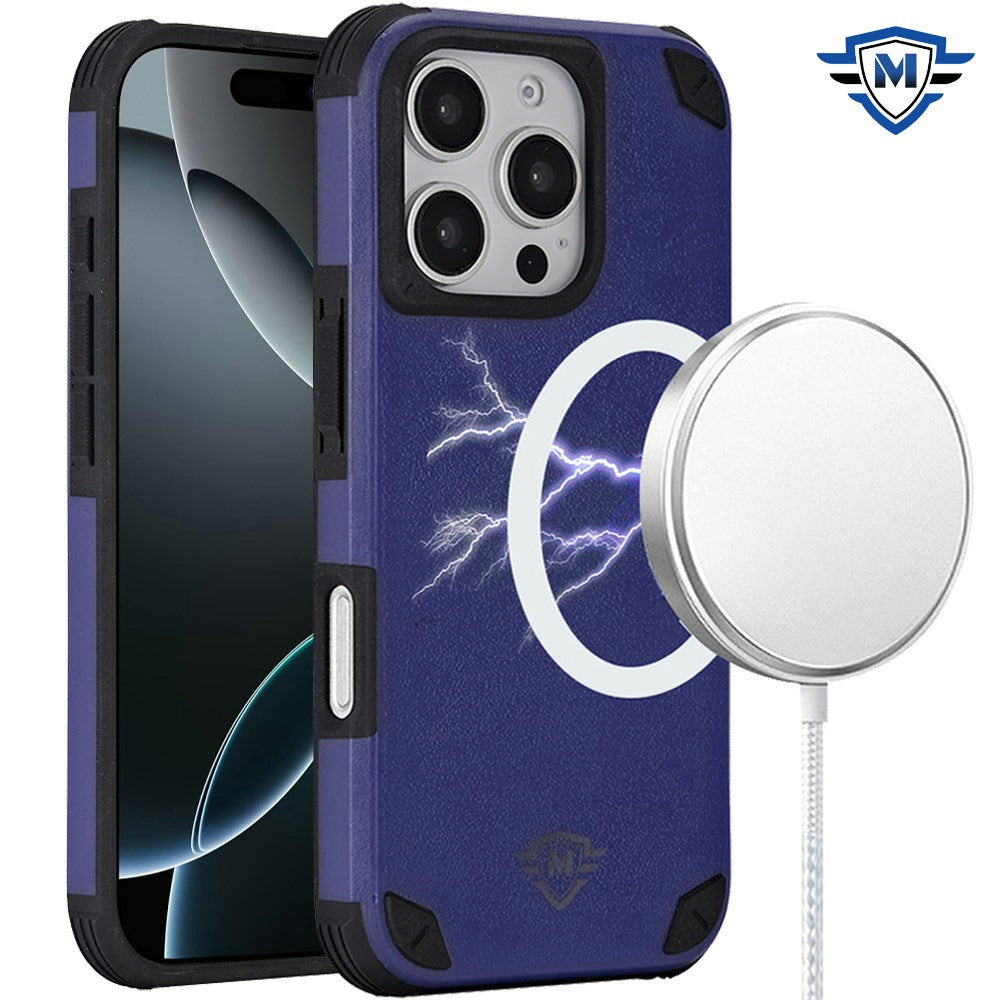 For Apple iPhone 16 Pro (6.3") Premium Heavy Duty Dual-Layer Rugged Protection, Shockproof Tough Magnetic Compatible with MagSafe Case Cover