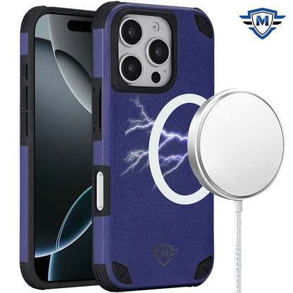 For Apple iPhone 16 Pro (6.3") Premium Heavy Duty Dual-Layer Rugged Protection, Shockproof Tough Magnetic Compatible with MagSafe Case Cover