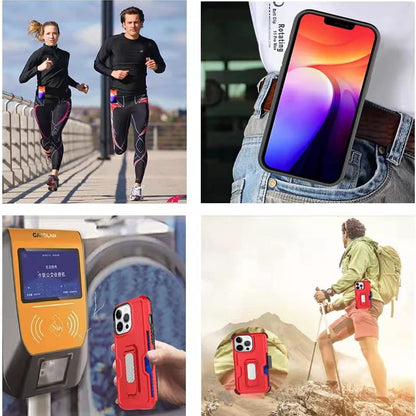 For Motorola Moto G 5G 2026 / Moto G Play 2026 Hybrid Wallet Case with Invisible ID Card Slot, Kickstand, Holster Belt Clip, Heavy-Duty Protection Case Cover