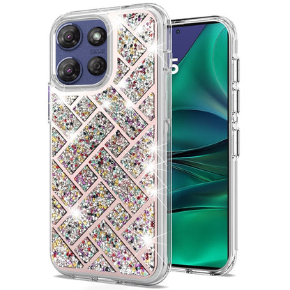 For Motorola Moto G Stylus 5G 2025 Sparkly 3D Design Diamond Shockproof Protective Bling Glitter Rhinestone Hybrid Skin PC & TPU Case Cover