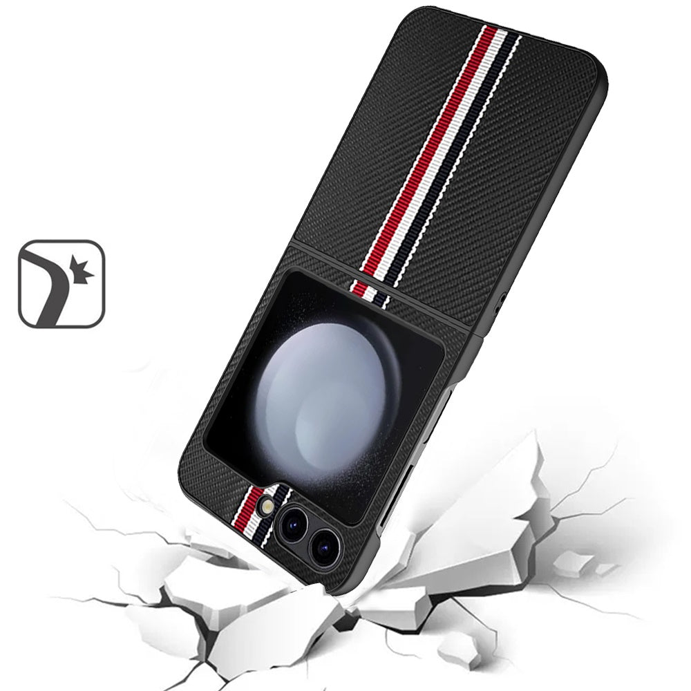 For Google Pixel 10 Pro Fold Velvet Fabric PU Vegan Leather, Premium Flip Design, Slim Snap-On Hard PC + TPU Case Cover Black