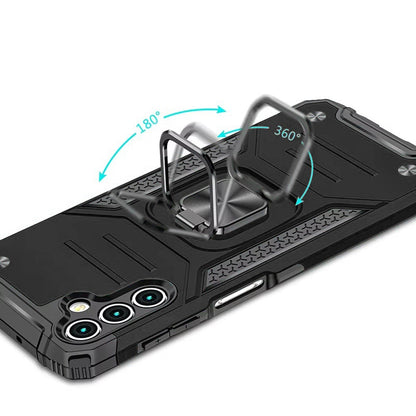 For Samsung Galaxy A26 Armor Hybrid Magnetic Stand with Ring Holder Kickstand Shockproof Heavy-Duty Durable Rugged TPU Dual Layer Case Cover