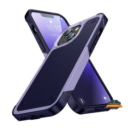 For Apple iPhone 15 Pro Max (6.7") Shockproof Non-Slip Textured Heavy Duty Rugged TPU Drop Military Protection Bumper  Phone Case Cover