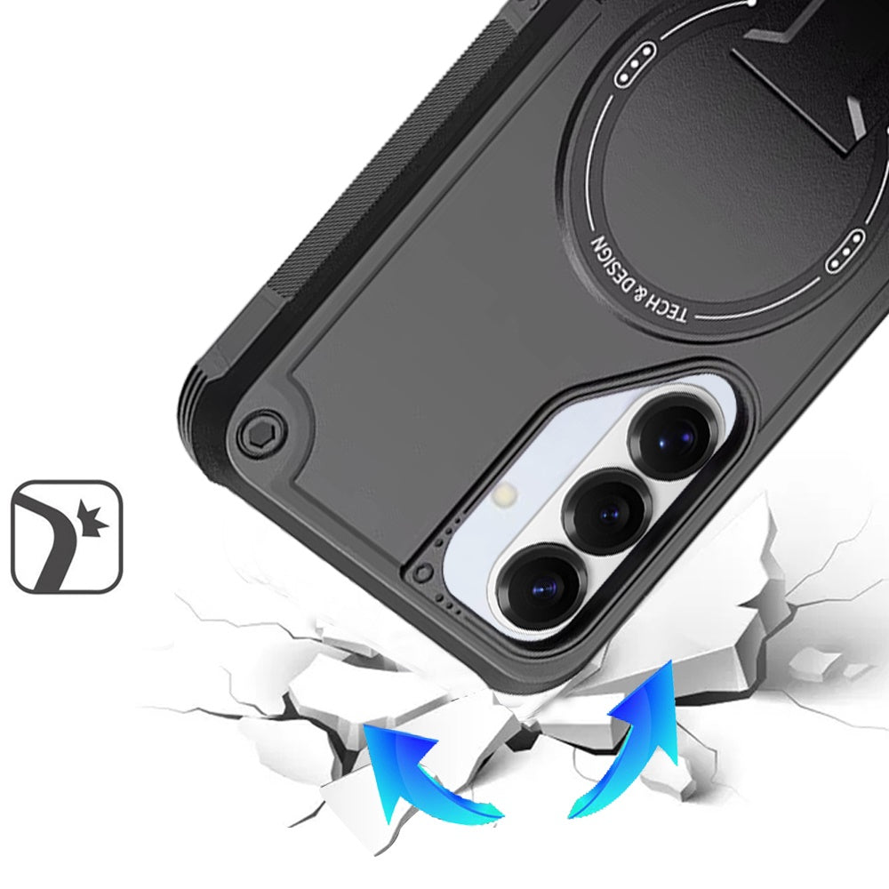 For Samsung Galaxy S26+ / S26 Plus Magnetic Invisible Kickstand Holder with Magsafe, Slim Fit Shockproof Hybrid Military Grade Heavy Duty Case Cover