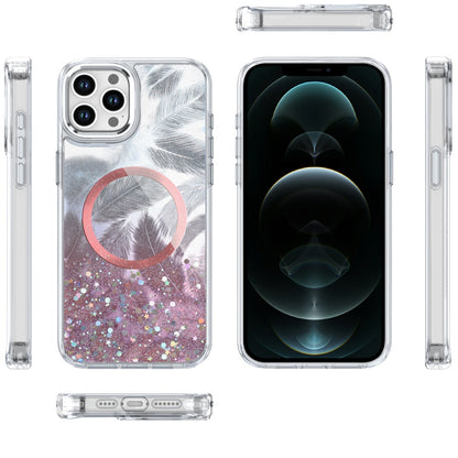 For Samsung Galaxy S26 Epoxy Glitter Shimmer Fashion Case with Magnetic Magsafe Compatible Hybrid Sparkling Slim Protective Case Cover