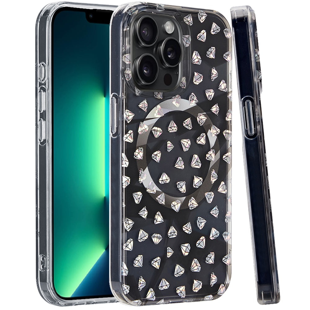 For Apple iPhone 13 Pro Max Double Layer IMD Magnetic Hybrid Shockproof Protection Anti Scratch Durable Design Secure Grip Slim Profile Compatible Design Case Cover