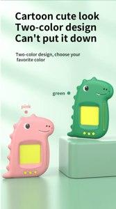 Early Education Flash Card Machine with English Audio Book, Talking Dinosaur Learning Toy for Kids with 224 Sight Words