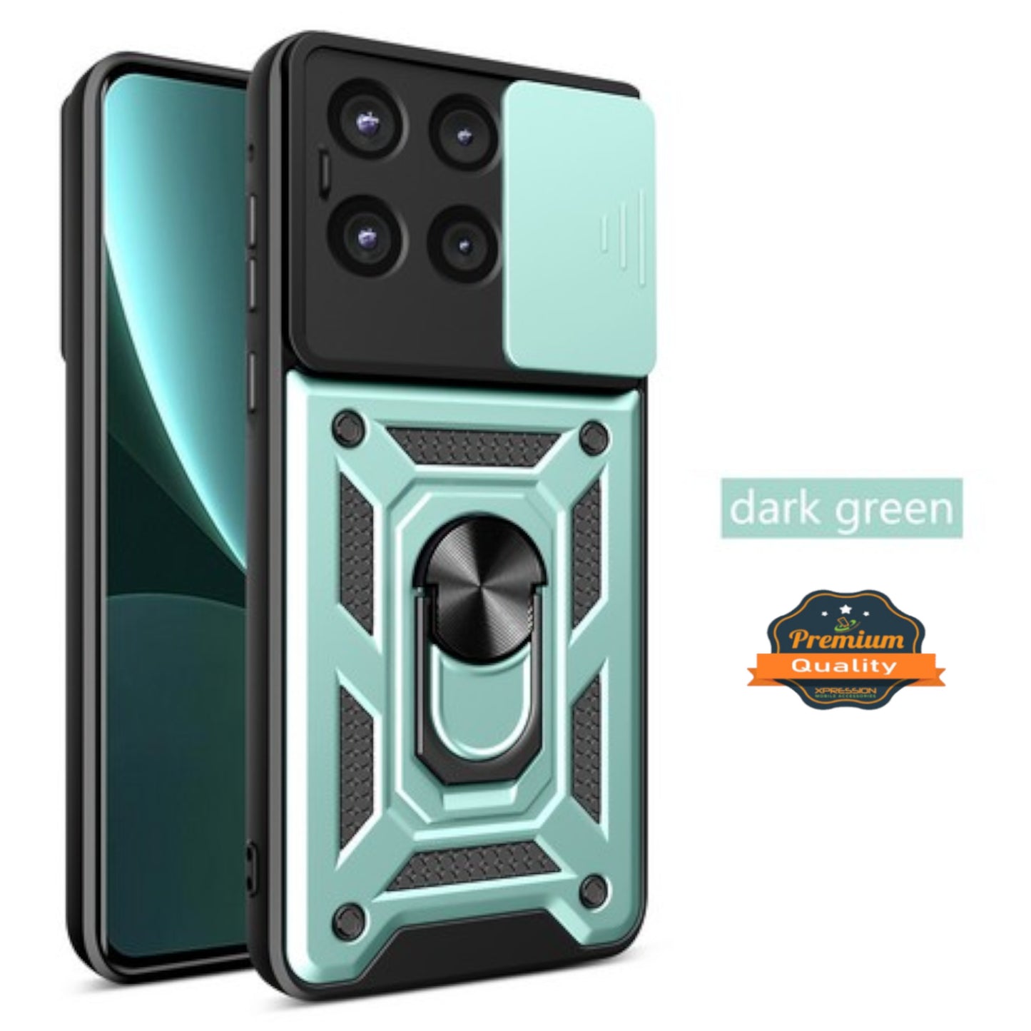 For Motorola Moto G Stylus 5G 2025 Hybrid Shockproof, Built-in Sliding Camera Lens Protection with Magnetic Finger Ring Stand Holder Case Cover