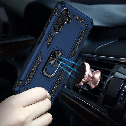 For Samsung Galaxy A57 Hybrid Shockproof Durable 360 Degree Rotatable Ring Stand Holder Kickstand Fit Magnetic Car Mount Case Cover