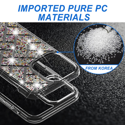 For Samsung Galaxy S25 Ultra Sparkly 3D Design Diamond Shockproof Protective Bling Glitter Rhinestone Hybrid Skin PC & TPU Case Cover