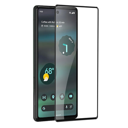 For Google Pixel 7 Pro (6.7") Tempered Glass Screen Protector, Black Edge HD Clear, Scratch Resistant, Anti-Fingerprint, Easy Install, 9H Hardness Protector Clear Black