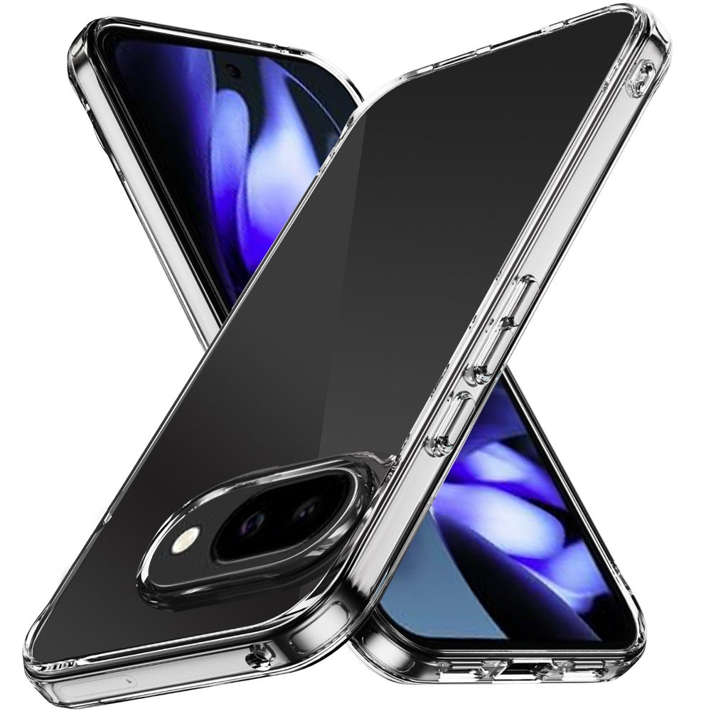 For Google Pixel 9A Shockproof Slim Crystal Clear Transparent Hybrid Cover with Enhanced Drop Protection Case Cover Clear