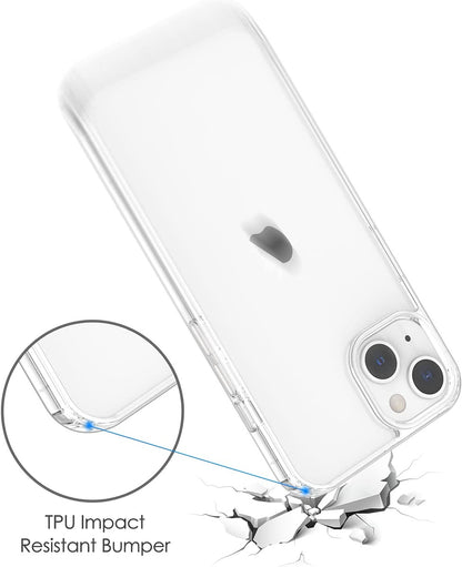 For Samsung Galaxy A37 5G Crystal HD Clear Back Hybrid Case TPU Bumper Frame Slim Shockproof Hard Defender Case Cover Clear