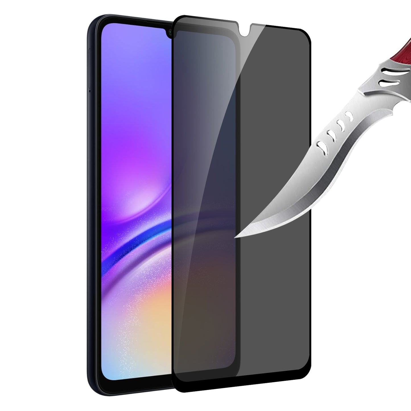 For Samsung Galaxy Z Fold 7 Privacy Screen Protector, Anti Spy Anti Peeping Tempered Glass Full Protective Film, 9H, Anti Scratch, Easy Install Protector Black