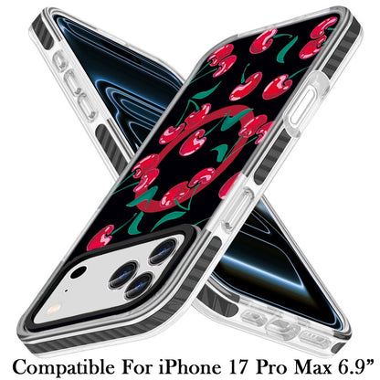 For Apple iPhone 17 Pro Max Magnetic Hybrid Stylish Design IMD Pattern, Compatible with MagSafe, Slim TPU Case Cover