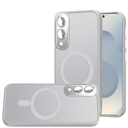 For Samsung Galaxy S25 EDGE Complete Protection HQ Matte Translucent Hybrid Shockproof w/ Camera Protector Compatible with MagSafe Case Cover