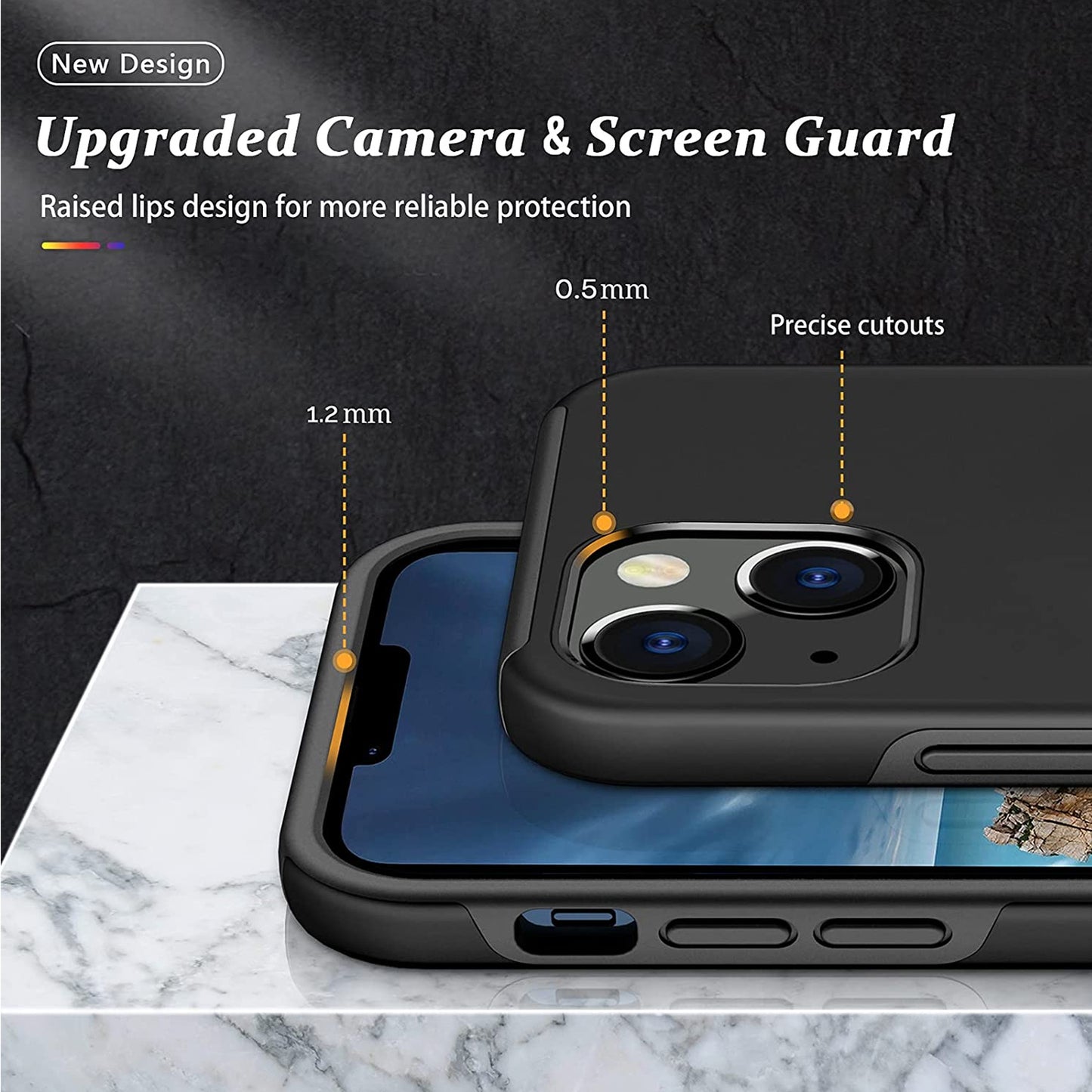 For Samsung Galaxy S26+ / S26 Plus Military Grade Hybrid Case with Flat Metal Ring 360° Rotation Kickstand, Slim Fit Back Hard PC Case Cover Black
