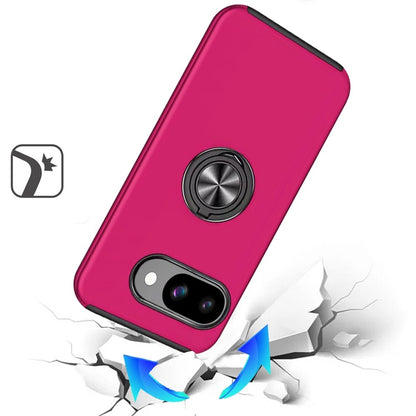 Phone Case for Google Pixel 10A Invisible Ring Stand Shockproof Anti Slip Durable Grip Protective Hybrid Slim Fit Magnetic Car Mount Holder Cover