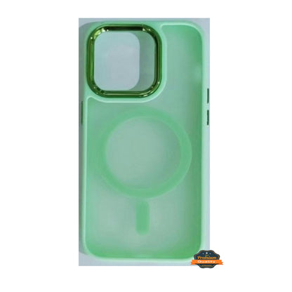 For Apple iPhone 17 Hybrid Strong Magnetic Circle Slim Fit Translucent Matte Back TPU Shockproof Design Case Cover