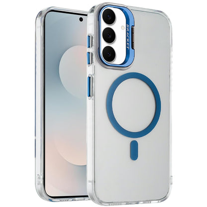 For Samsung Galaxy S25 FE /S25 Fan Edition Magnetic Back MagSafe Compatible Transparent Hybrid Drop Protection with Metallic Camera Stand Case Cover