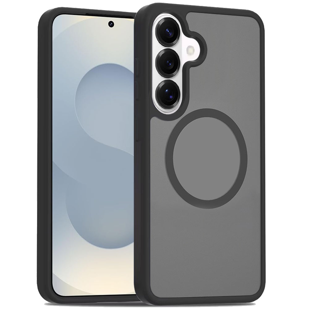 For Samsung Galaxy S26 MagSafe Compatible Case Hybrid Soft TPU Bumper Hard Translucent Matte Back Slim Shockproof Case Cover