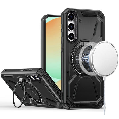 For Samsung Galaxy S23+ Plus Hybrid Magnetic Ring and 360° Rotational Kickstand with MagSafe Compatible, Military Grade Drop Protection Case Cover
