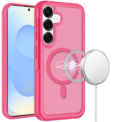 Slim & Durable Compatible with MagSafe Hybrid Shockproof Glossy Oil Protective Dual Layer TPU + PC