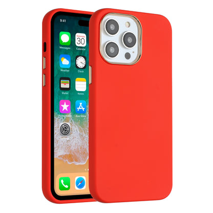 For Apple iPhone 17 Pro Hybrid Armor Shockproof, Durable Bumper Rubber Gummy Gel Slick Hard PC Silicone TPU Case Cover Red