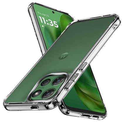 For Motorola Moto G Power 5G 2025 Premium Hybrid HD Crystal Clear Hard PC Back, Thick 2.0mm TPU Frame, Slim Fit Case Cover Transparent
